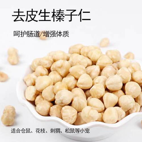 满额包邮仓鼠金丝熊松鼠花枝鼠鹦鹉磨牙零食生榛子仁无添加坚果