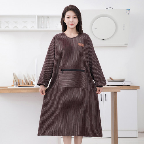 加厚纯棉家用厨房工作服围裙罩衣
