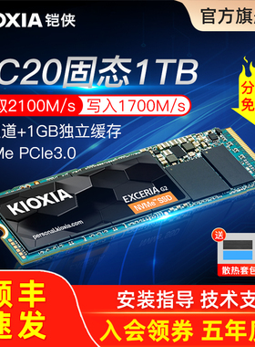 铠侠RC20固态硬盘1t m.2固态nvme pcie ssd台式电脑笔记本凯侠m2