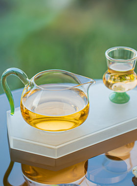 2026新款高档公道杯无铅玻璃耐热透明泡茶功夫茶具配件茶海分茶器