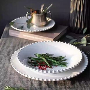 新款葡萄牙进口Costa Nova陶瓷餐具珍珠牛排西餐盘汤碗饭碗意面盘