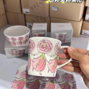 瑞典Design House天鹅盘进口新骨瓷马克杯餐碗蓝叔叔水杯家用餐具