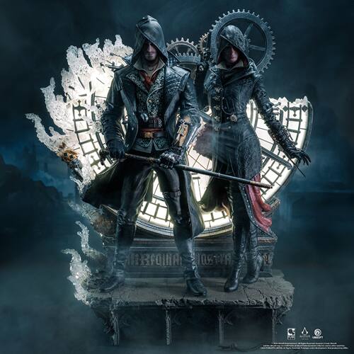 『现货不包邮』育碧 刺客信条： 雅各布&伊薇  1/4 发光雕像