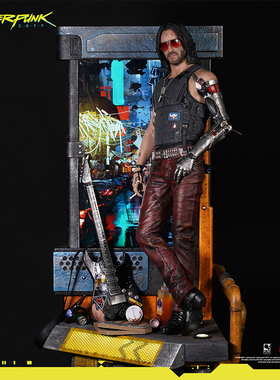 『现货』赛博朋克2077 CDPR约翰基努李维斯强尼 银手限量雕像手办