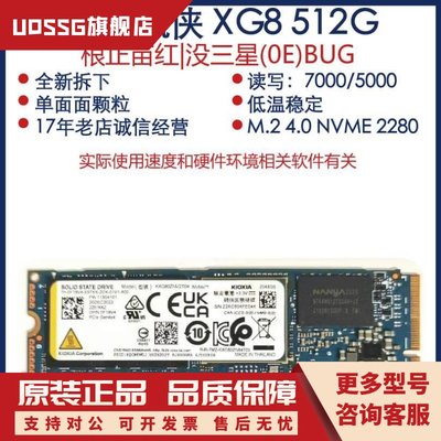 铠侠 XG8 512G 1T 2T 4T 8T M.2  4.0 NVME 2280  固态硬盘