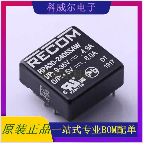 RPA30-2405SAW 封装SIP Recom Power 电源模块 全新原装