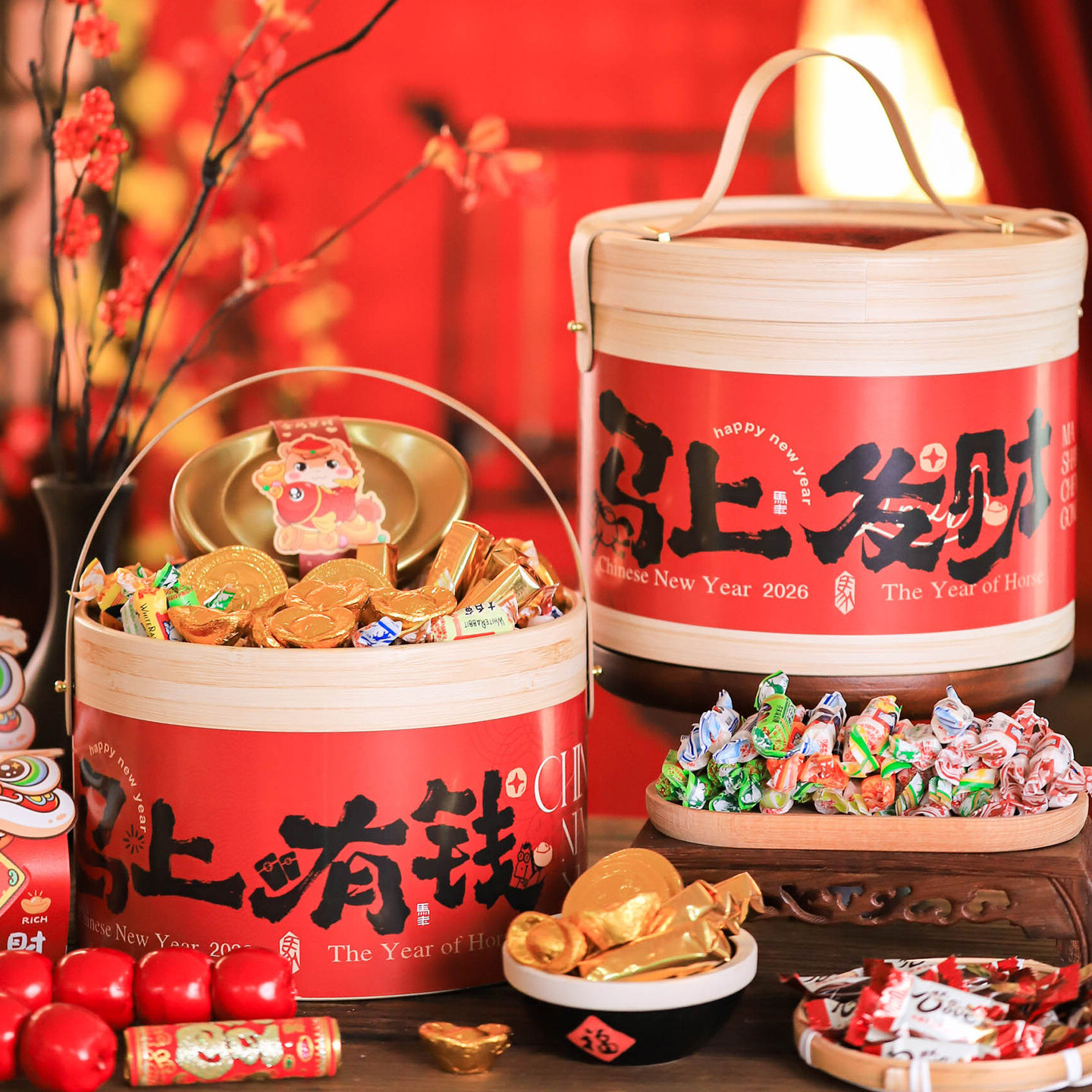 春节年货大白兔奶糖礼盒12个混合口味糖果巧克力送礼年会福利团购