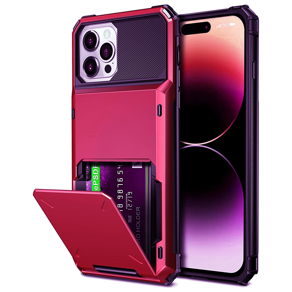 放卡PC+TPU商务时尚翻盖卡槽