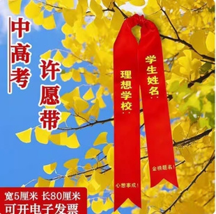 2026中高考许愿丝带百日誓师大会加油祝福带景区挂树上心愿红布条