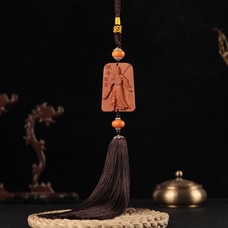 桃木汽车后视镜挂件 立关公汽车挂件车内后视镜礼品挂饰KFD16,汽车用品/电子/清洗/改装,车挂,淘宝优惠券,粉丝福利购,淘宝优惠卷