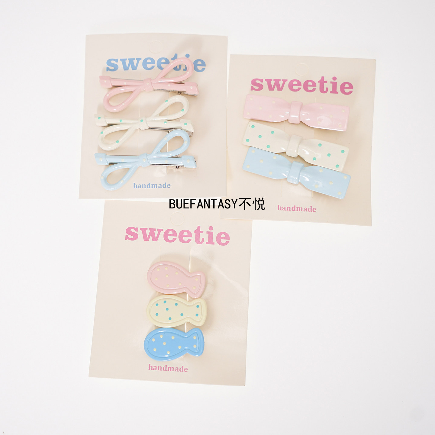 不悦 卡通蝴蝶结发夹女少女心甜美百搭刘海侧边夹发饰,饰品/流行首饰/时尚饰品新,发饰,淘宝优惠券,粉丝福利购,淘宝优惠卷