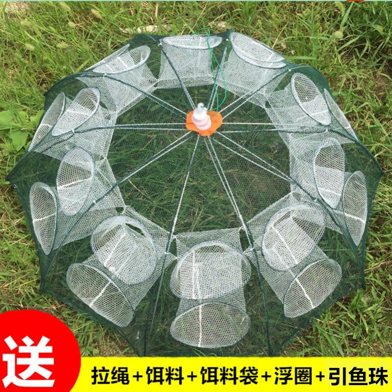 网袋骨架加粗鱼龙鱼笼抓鱼渔笼小鱼网加厚网笼扑渔网泥鳅便携神器图片