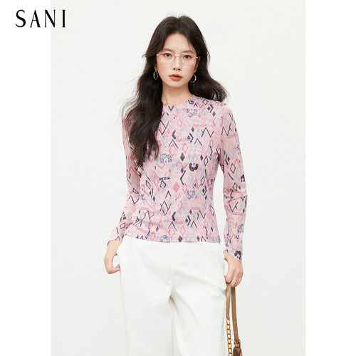 【SANI新品】气质修身长袖t恤