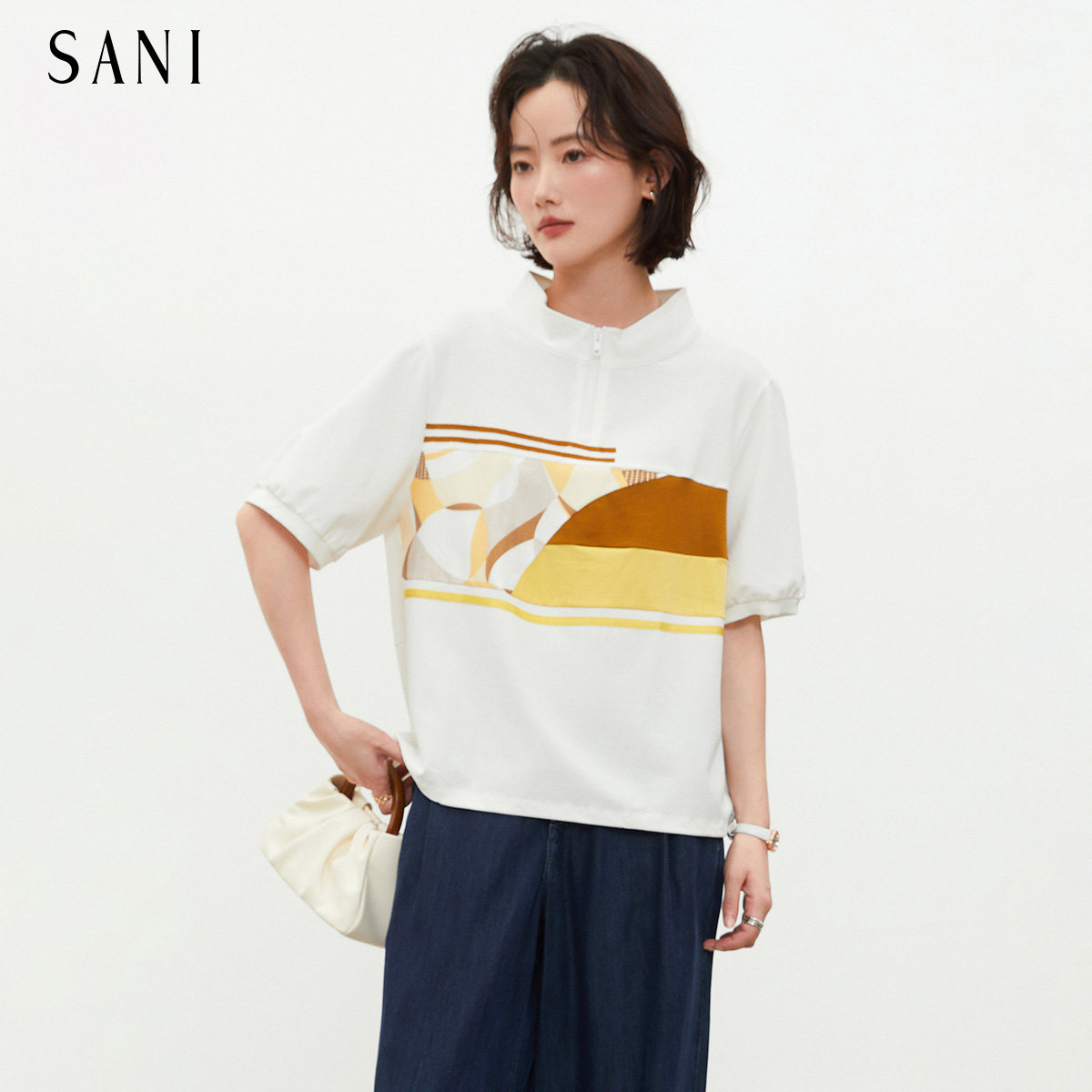 【SANI新品】高级感短袖T恤秋季图片