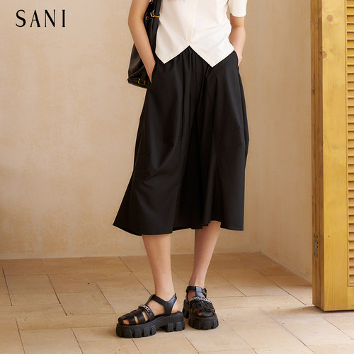 SANI女装2026年夏季新款商场同款梭织裙裤QK9916