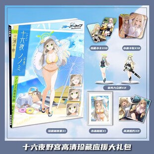 碧蓝档案十六夜野宫周边画册画集大礼包收藏小卡相框立牌卡贴照片