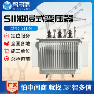 变压器S11高压电力变压器全铜10kv户外主变压器工厂 630kva油浸式