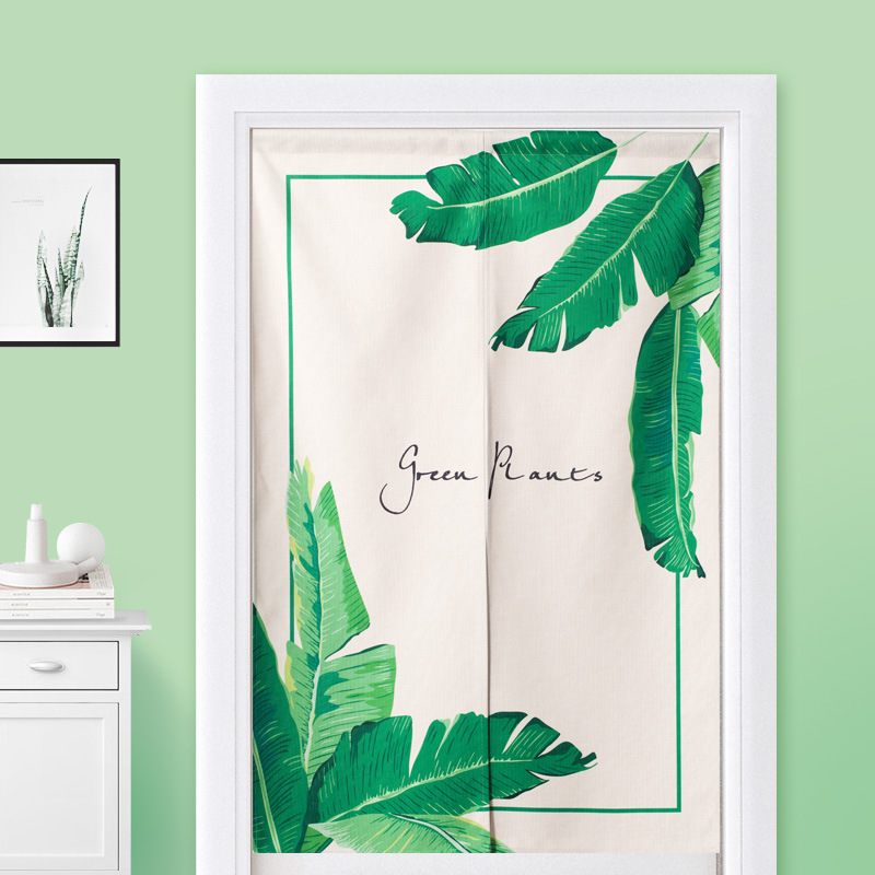 布艺门帘隔断帘卧室厨房遮挡装饰帘子卫生间厕所门帘半帘挂帘