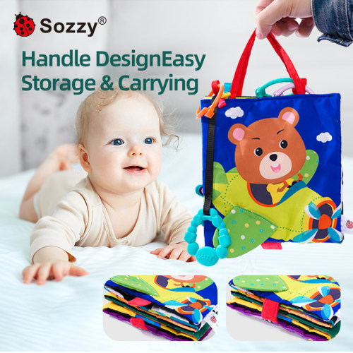 sozzy婴儿床早教布书多功能玩具