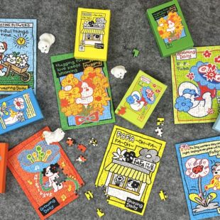 法师x海鹦原创猫咪迷你拼图套装六合一解压卡通偷猫头系列6×99片