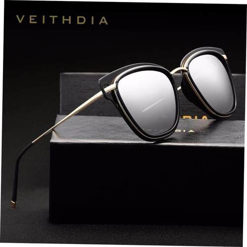 VEITHDIA Womens Sun glasses Polarized Mirror Lens Luxury