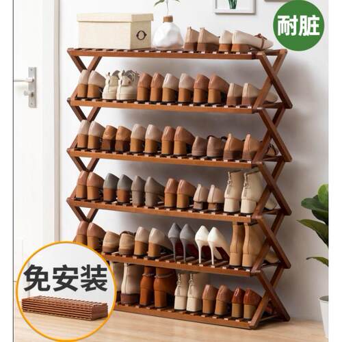 Installation free simple shoe rack folding shoe cabinet 鞋架