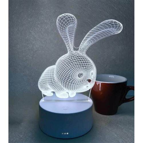 mini bedroom 3d lamp plug baby bedside lamp led night light
