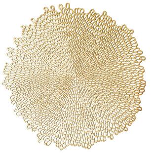 4 Pack Gold Sliver Placemat Kitchen and Dining Table Mats
