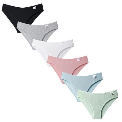 6 Pack Womens Cotton Underwear Ladies Soft Stretch Knickers