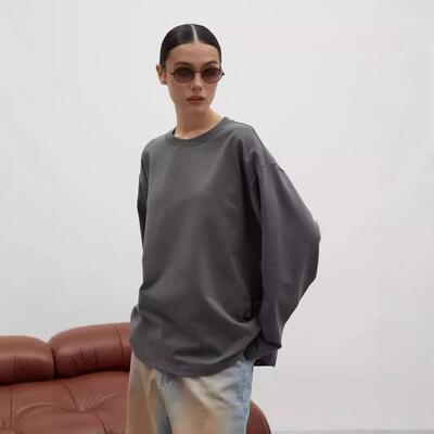 Cotton long sleeved T-shirt women