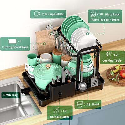 Drain bowl rack kitchen standing double-layer厨房双层碗架