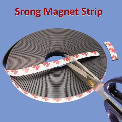 Strong Flexible Magnet Strip Self Adhesive Magnetic Tape 1Me
