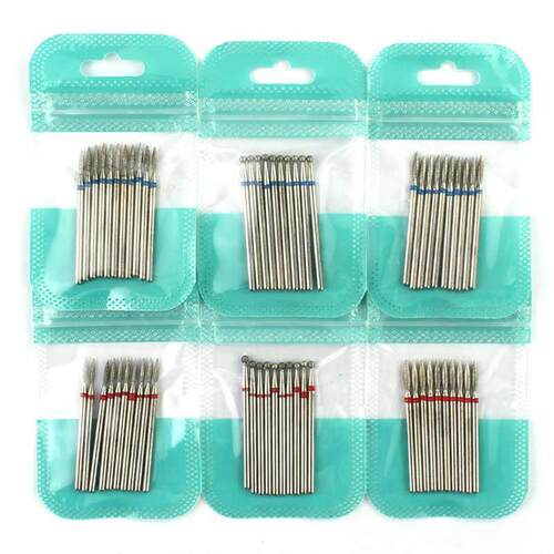 10pcs Diamond Milling Cutter Nail Drill Bits Set For Manicur