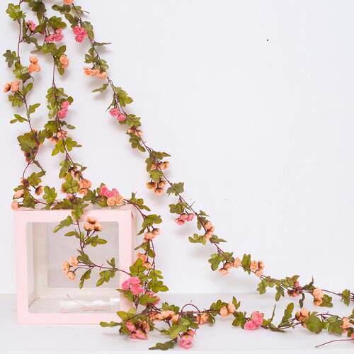 2m Artificial Flowers Rose Ivy Vine Wedding Decoration