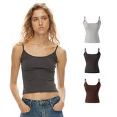 收副乳基础吊带上衣 1747 复古清凉运动纯色百搭背心 CAMISOLE