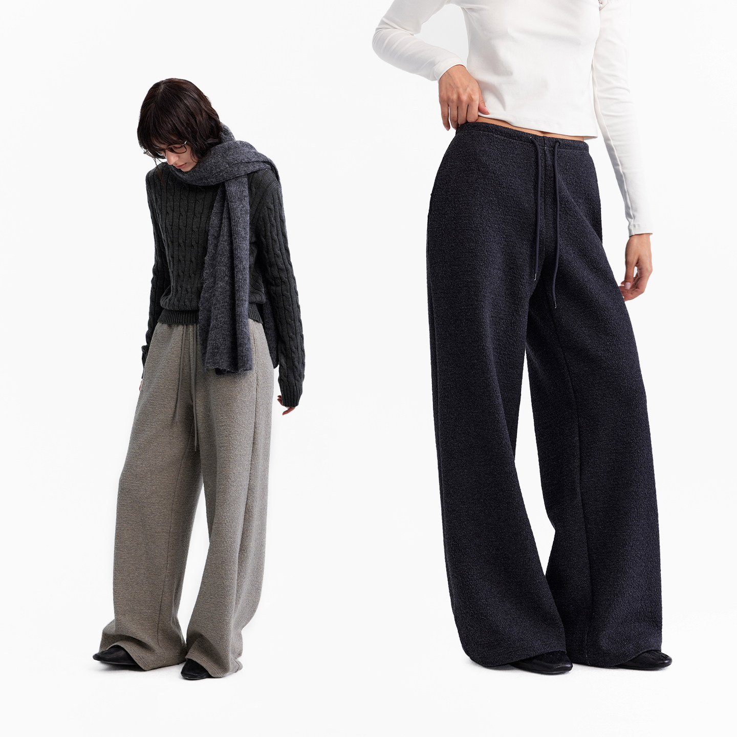 1747 “散步”松弛感神裤 特色泡泡提花针织休闲卫裤,女装/女士精品,卫裤,淘宝优惠券,粉丝福利购,淘宝优惠卷