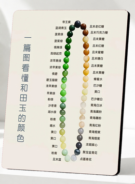 和田玉色系科普店用展示摆件