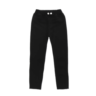 女童白裤子春秋2025新款裤儿童弹力魔术铅笔裤小脚打底牛仔裤薄绒