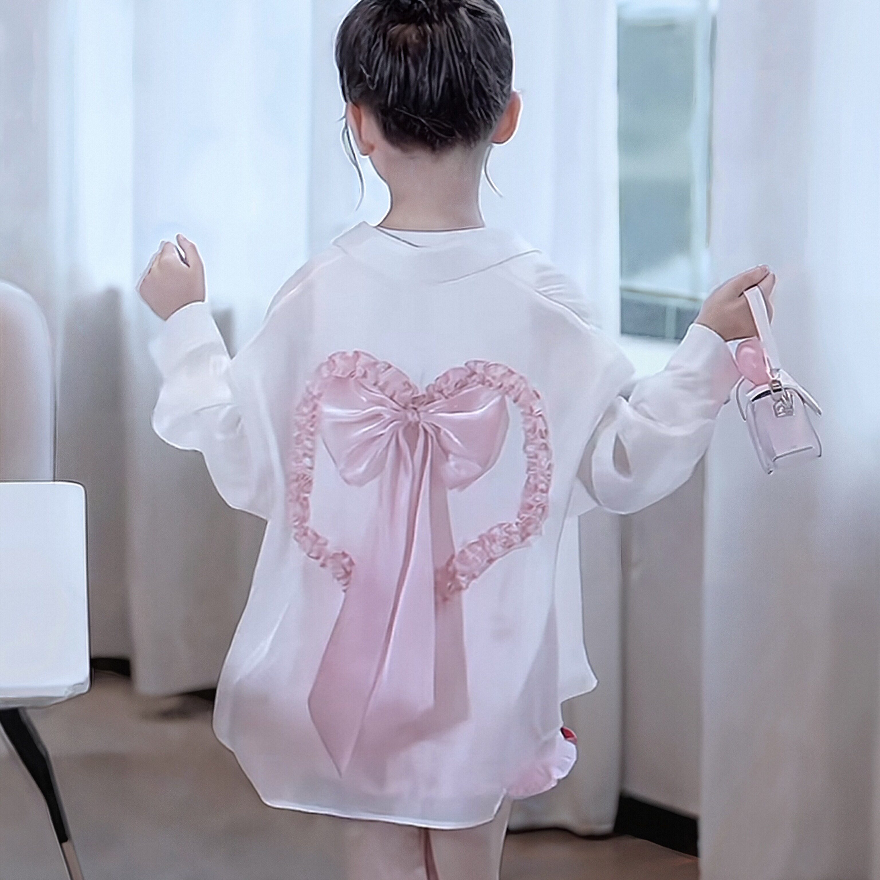 女童防晒衣夏季薄款2026新款儿童大童防紫外线衬衫外套女孩空调服
