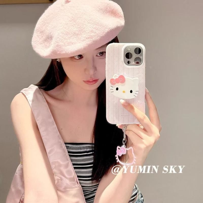 少女可爱KT猫支架适用苹果16手机
