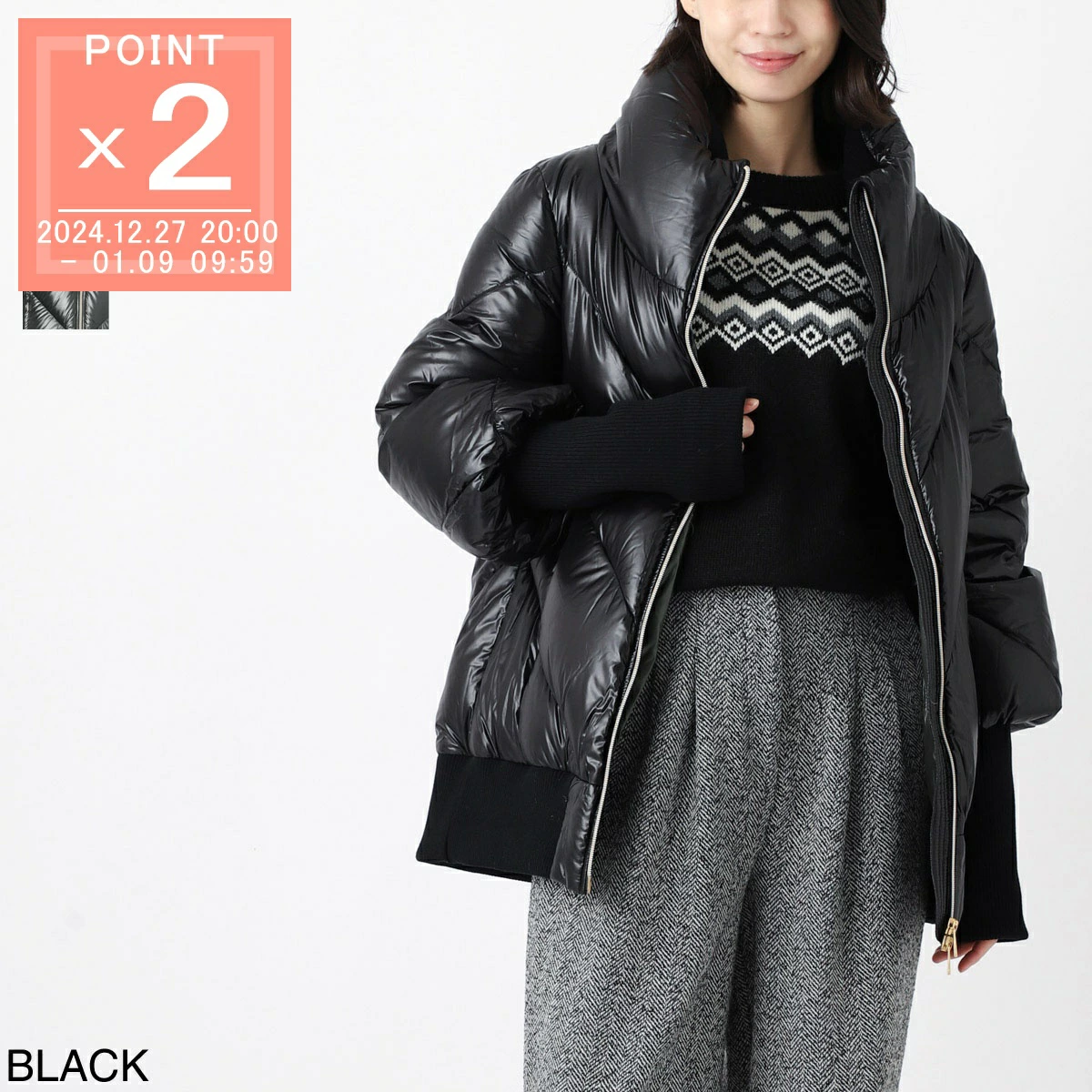 TATRAS 羽绒服 ltla23a4261 d 01 黑色 TUYUKKA