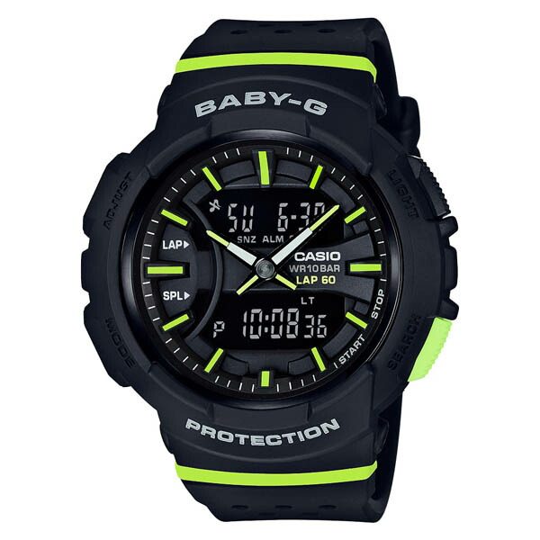casio卡西欧手表baby-g系列bga-240-1a2jf慢跑马拉松女表防水