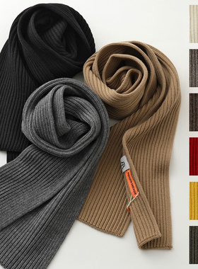 Andersen 羊毛披肩长围巾纯色简约休闲英伦风装饰配饰 日本直邮