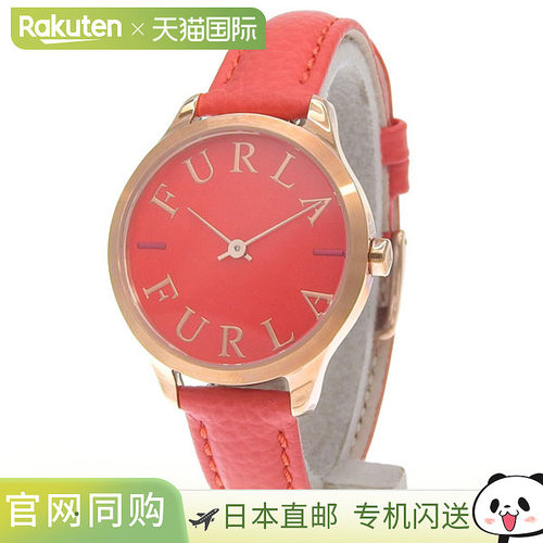 日本直邮Furla 女士腕表不锈钢 x 皮革表带红色LIKE LOGO32 毫米2