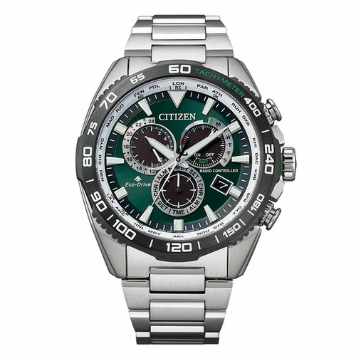 Citizen西铁城 PROMASTER光动能万年历多局电波男表CB5034-91W