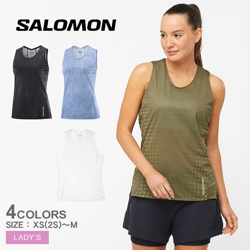 Salomon萨洛蒙背心Sense Aero女式背心上衣运动装健身衣无袖女式