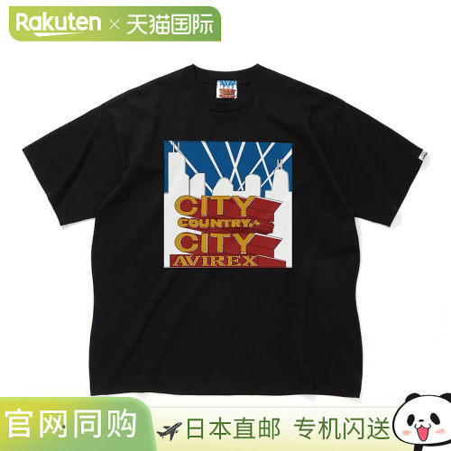 日本直邮CITY COUNTRY CITY x AVIREX_ 棉质T恤