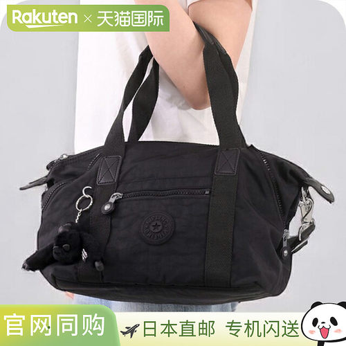 日本直邮Kipling 女士手提包K01327P39 黑紫色轻量小巧手提品牌高
