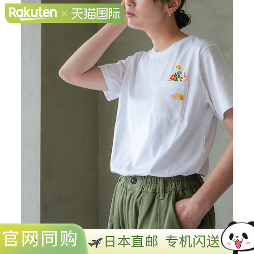 日本直邮THE NORTH FACE 短袖速干花卉标志T恤（女款）[NTW32630]