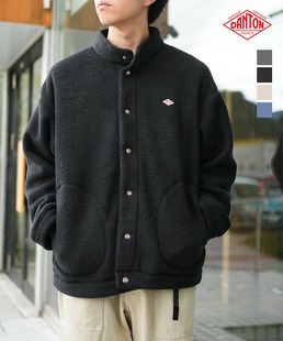 DANTON双面抓绒立领夹克保暖外套休闲毛绒短款外套秋冬厚A0070WNN